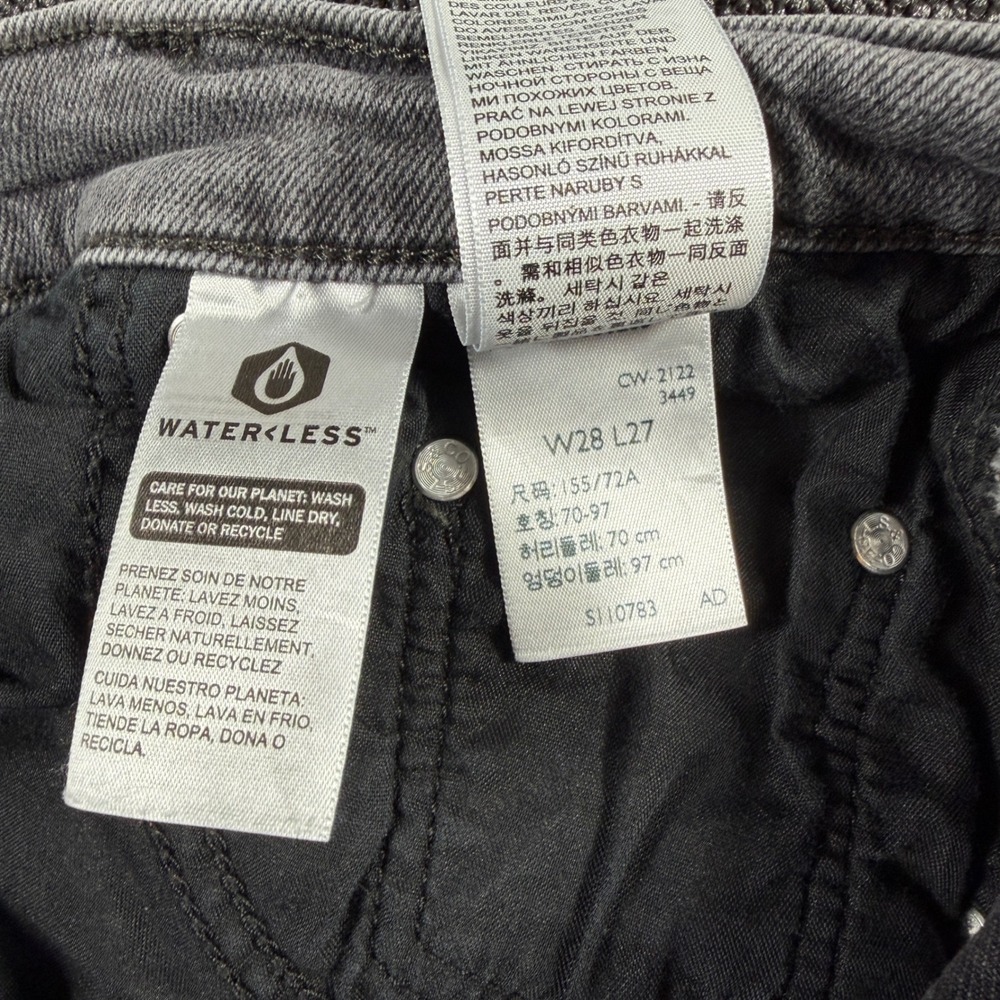 Levi's SilverTab High Rise Mom Jeans Womens 28x27 Tapered Leg Grey Wash - Picture 9 of 11